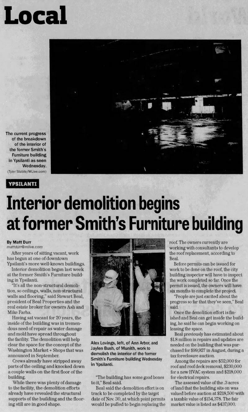 Smith Furniture - Nov 17 2014 Article